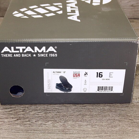 * NIB * $220 Altama O2 US Military NAVY 16 E Wide Tuxedo Patent * add $15 Trees main image 4